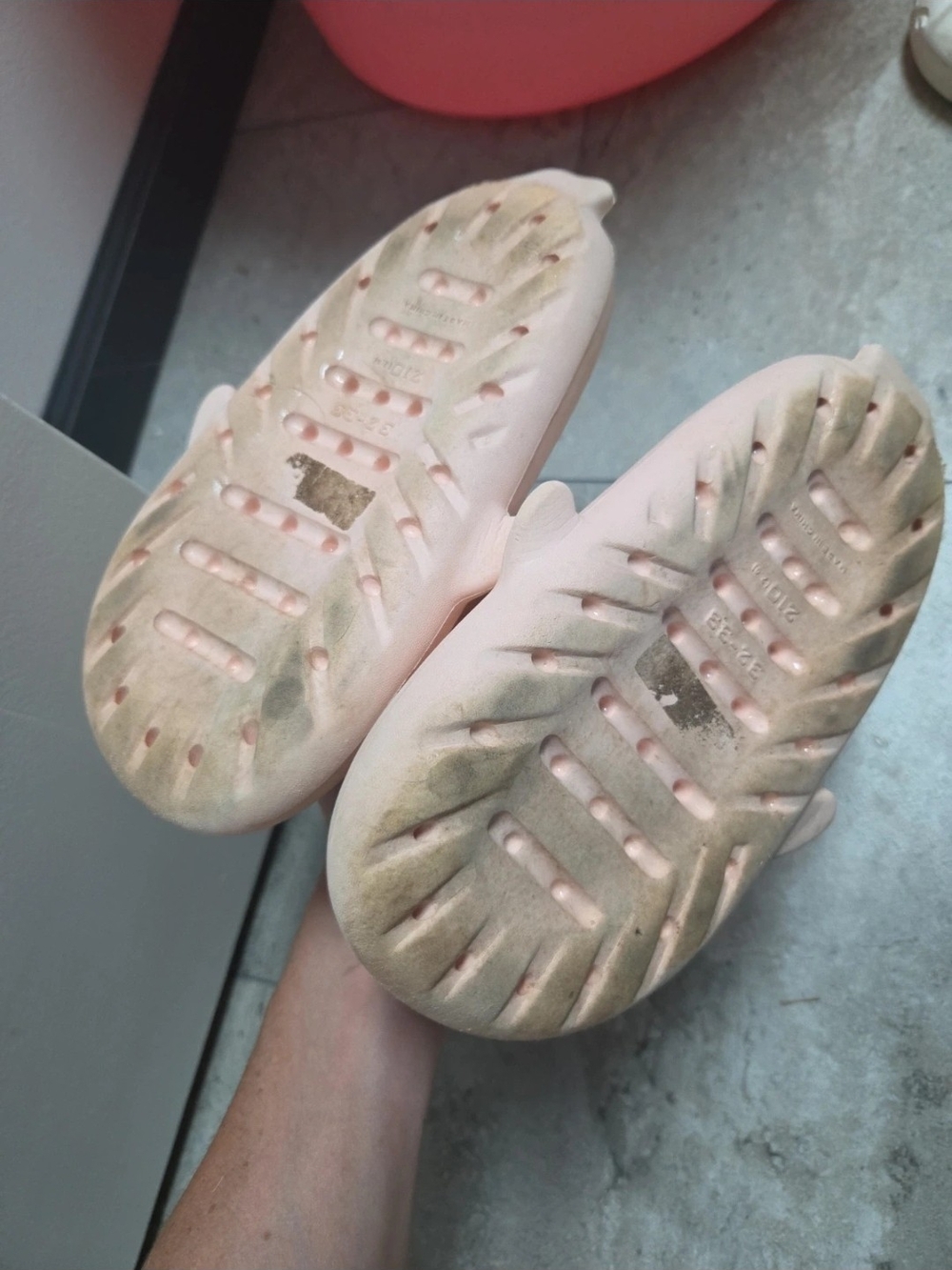 Kids Shark Slip-On Sandals - Light Peach - Picture 2 of 5